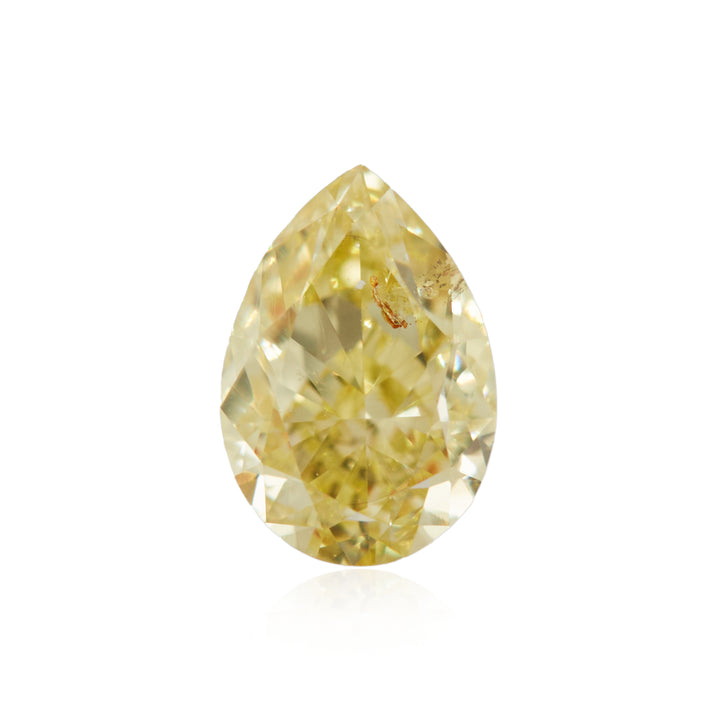 0.40 Carat Fancy Yellow Pear Diamond