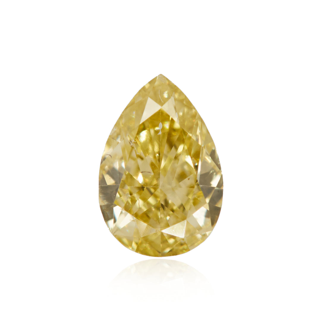 0.27 Carat Fancy Yellow Pear Diamond