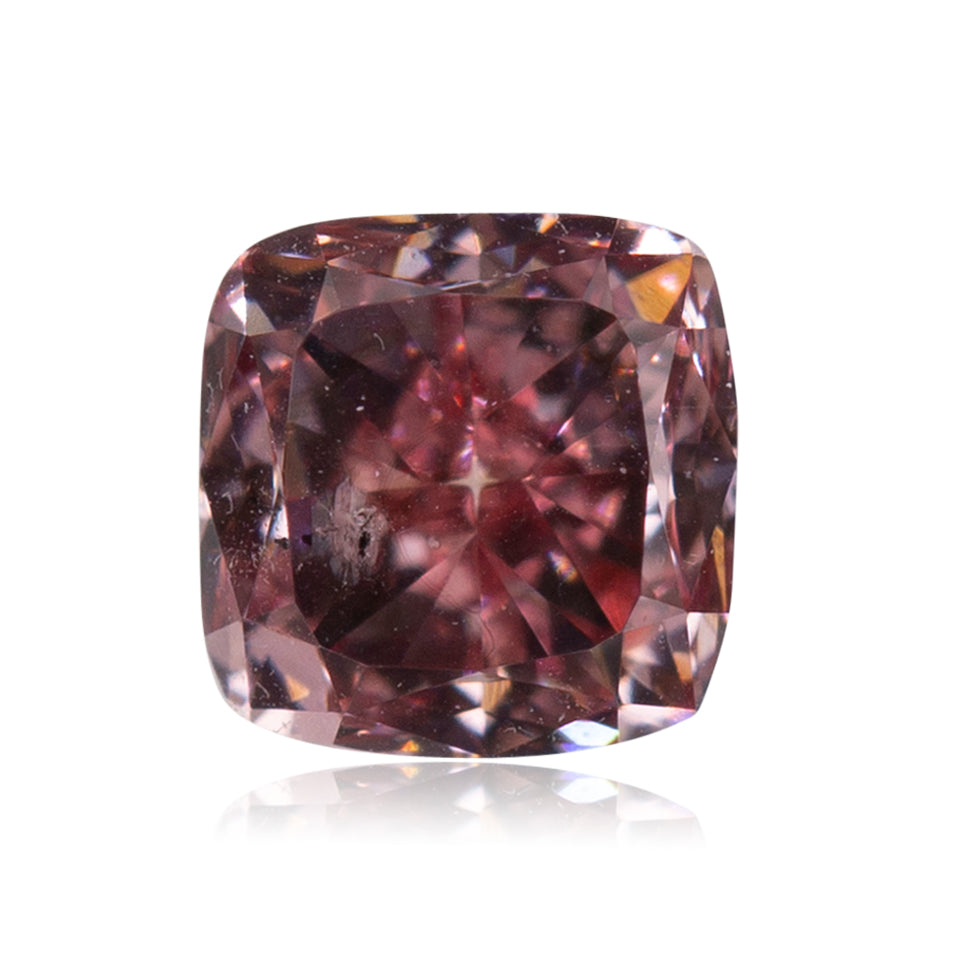 0.23 Carat Fancy Deep Pink Radiant Diamond