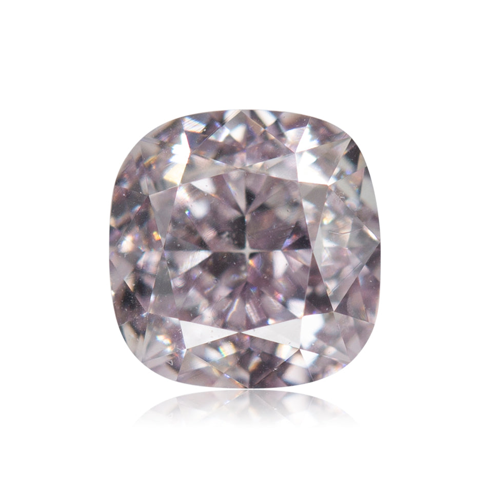 0.5 Carat Fancy Purplish-Pink Cushion Diamond