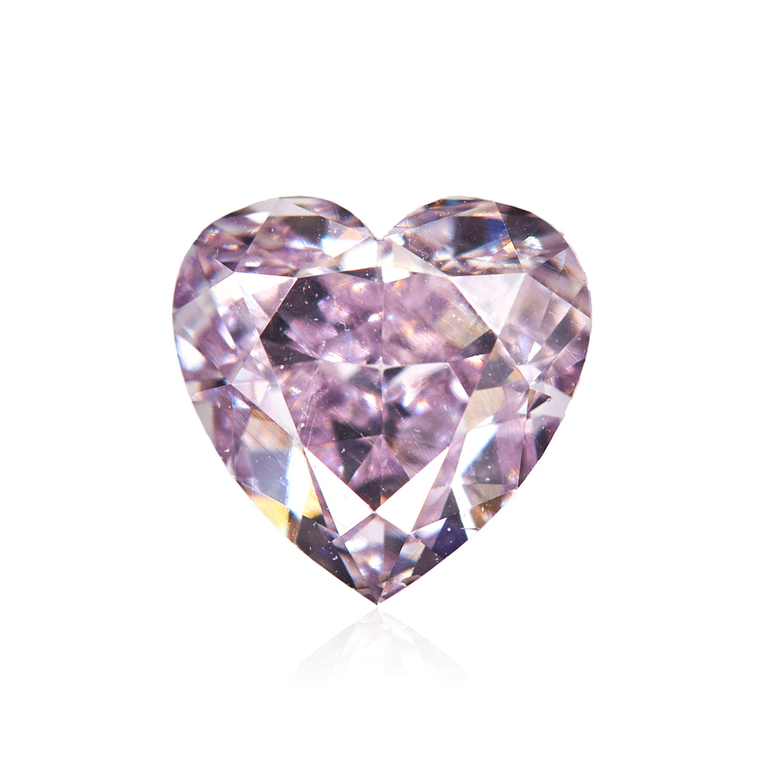 0.70 Carat Fancy Pink Purple Heart Diamond