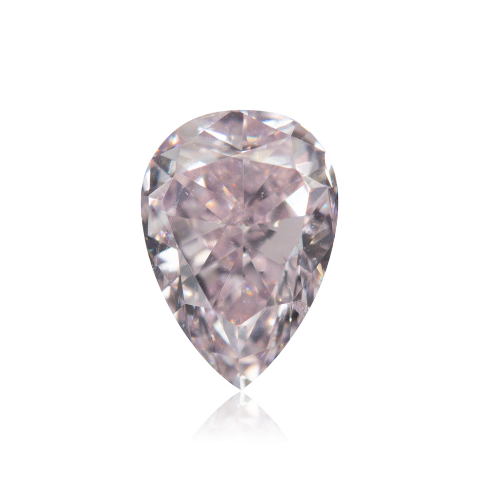 0.71 Carat Fancy Pink Pear Diamond