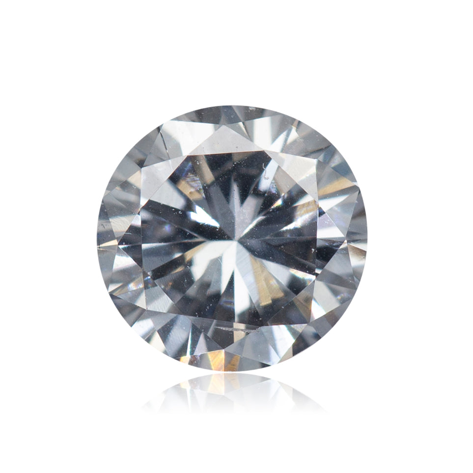 0.33 Carat Fancy Blue Gray Round Diamond