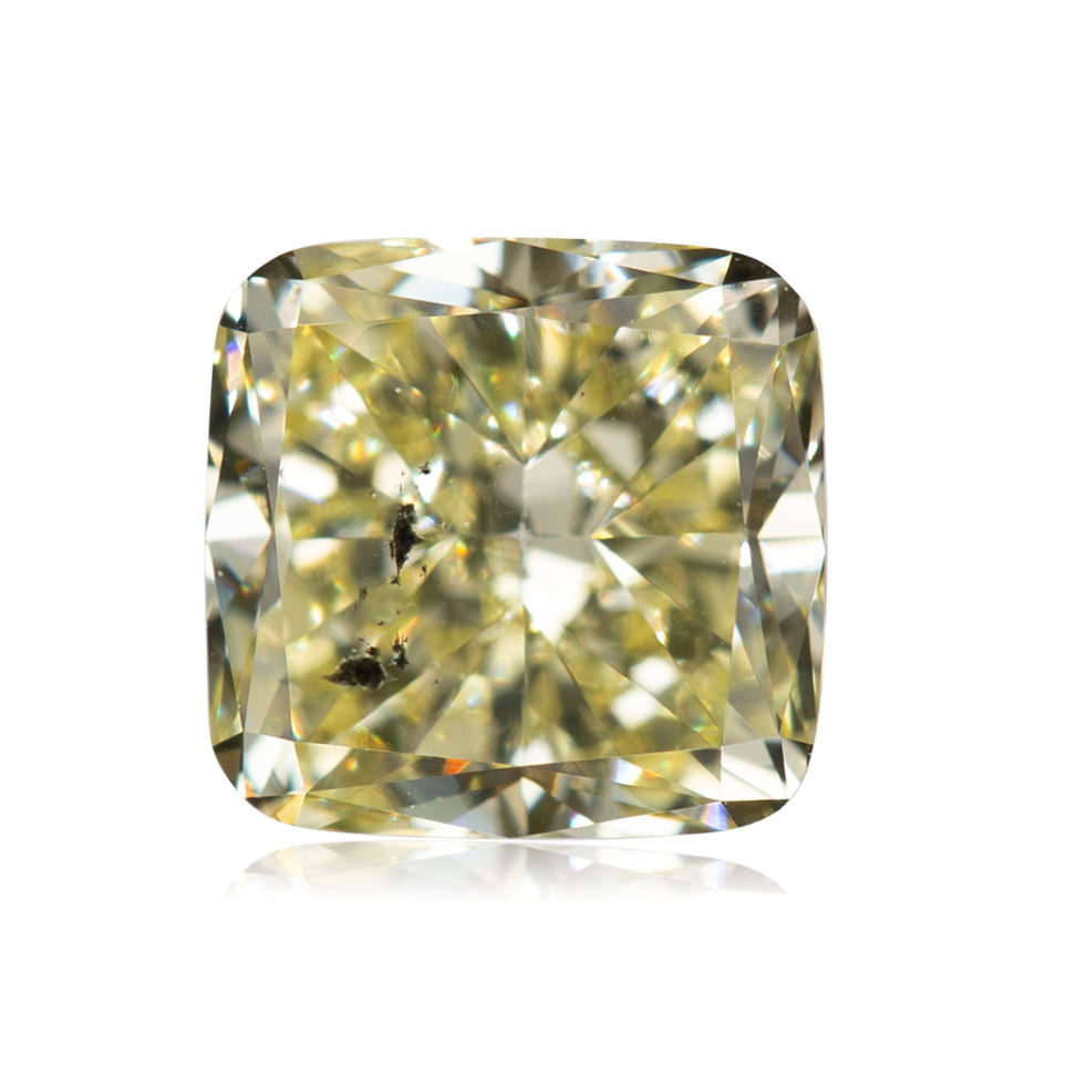 1 Carat Fancy Yellow Cushion Diamond