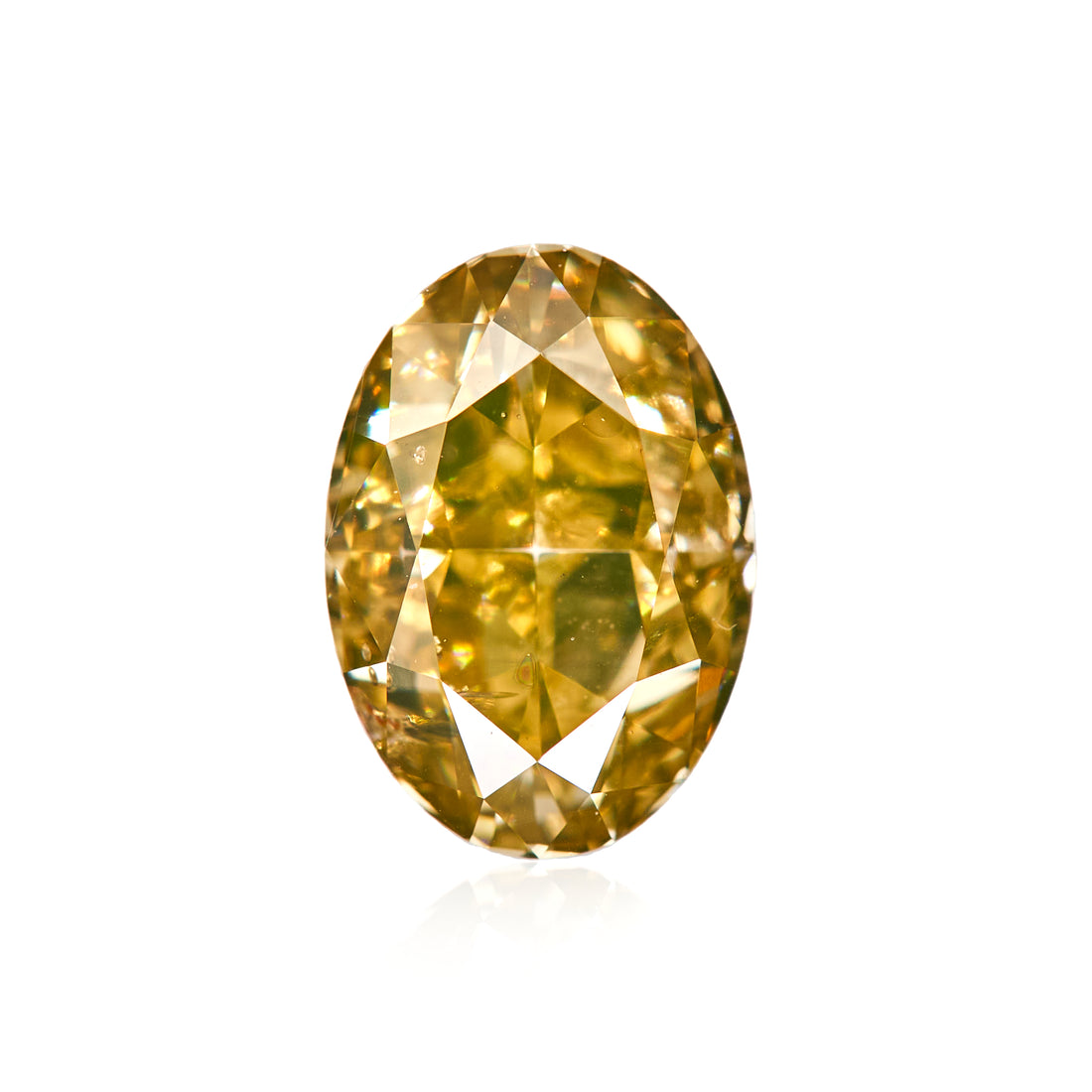 1.01 Carat Fancy Brownish Yellow Oval Diamond