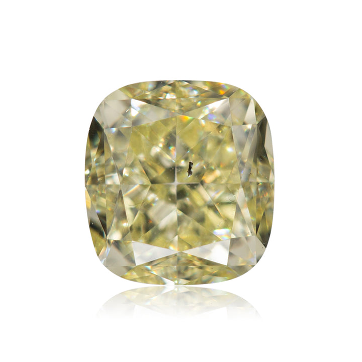 1.01 Carat Fancy Yellow Cushion Diamond