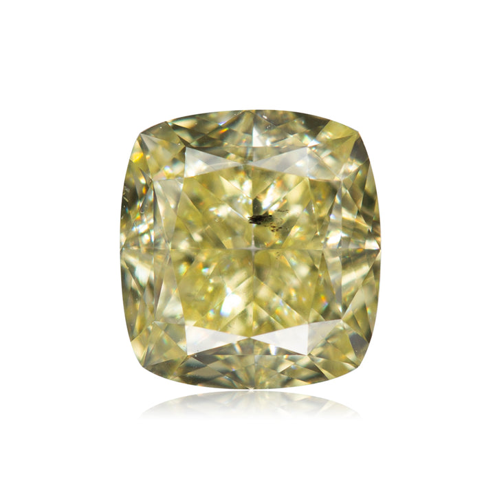 1.09 Carat Fancy Yellow Cushion Diamond