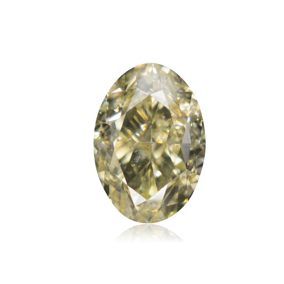 1.50 Carat Fancy Yellow Oval Diamond