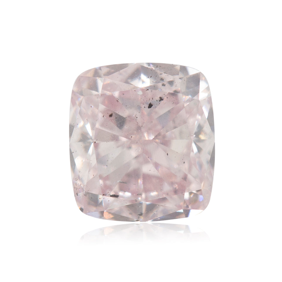 0.52 Carat Fancy Purplish Pink Cushion Diamond