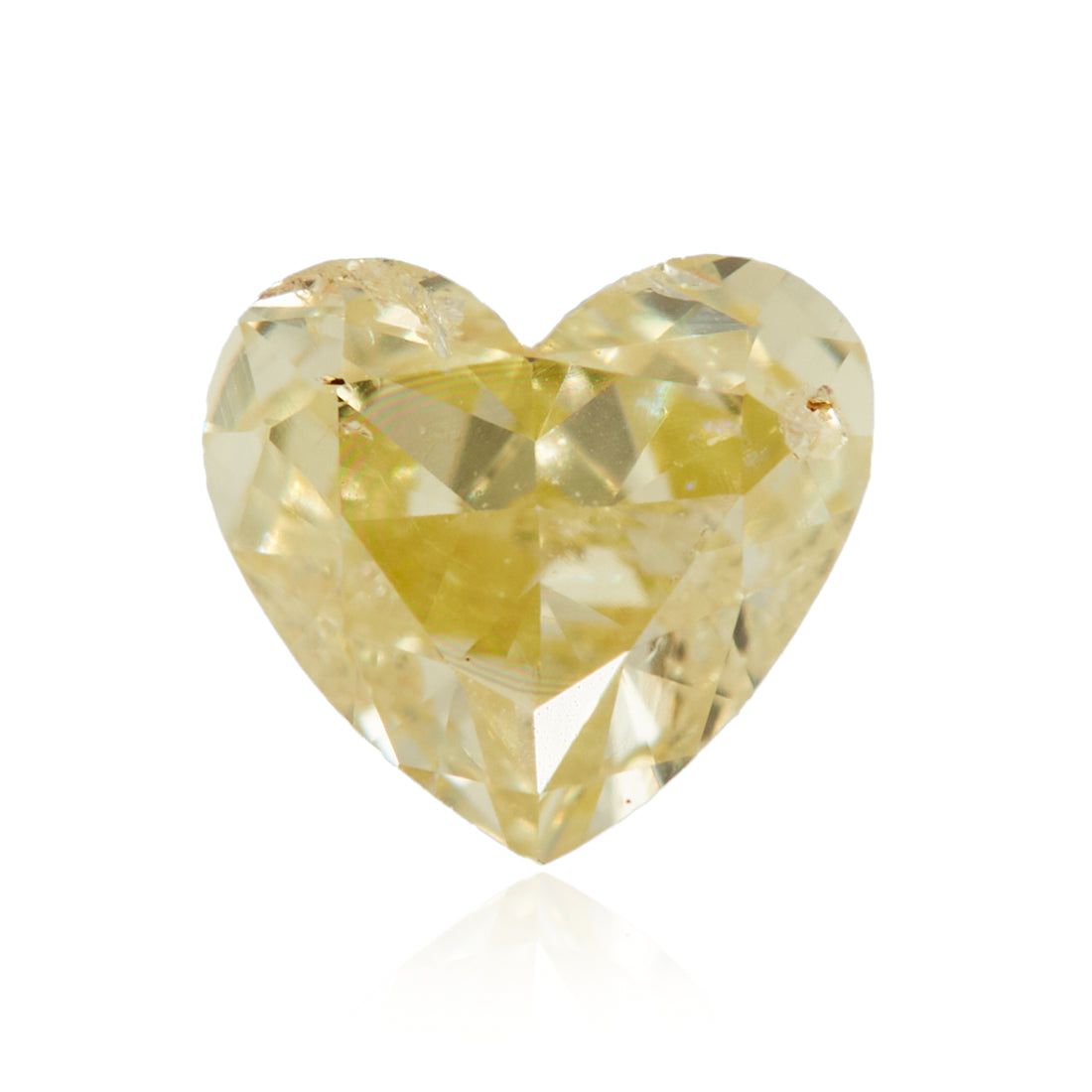 0.30 Carat Fancy Light Yellow Heart Diamond