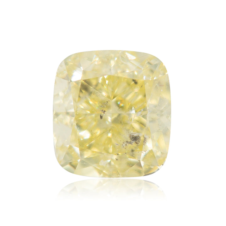 0.5 Carat Fancy Yellow Cushion Diamond