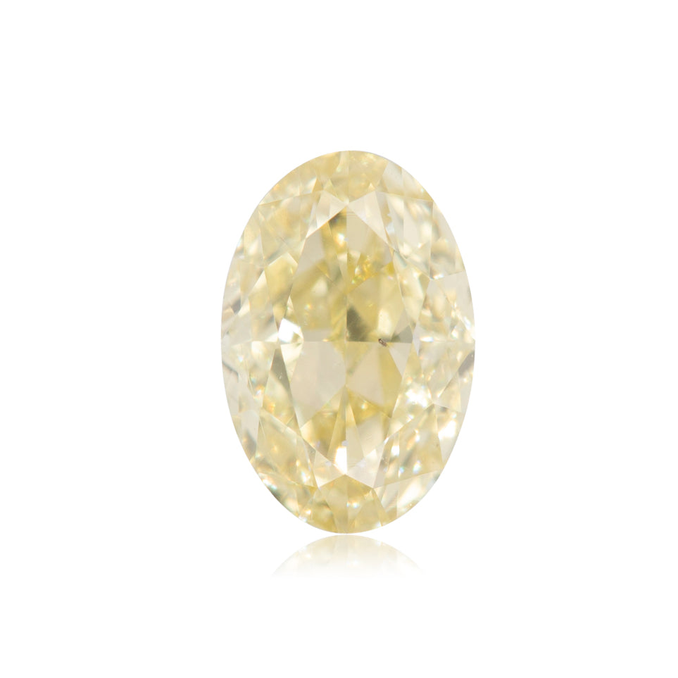 0.5 Carat Fancy Yellow Oval Diamond