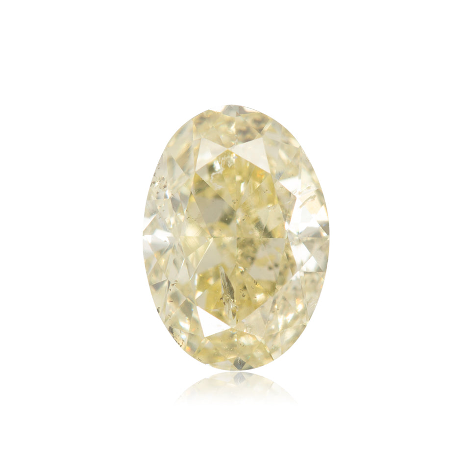 1.09 Carat Fancy Yellow Oval Diamond