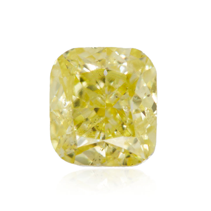 0.20 Carat Fancy Intense Yellow Cushion Diamond