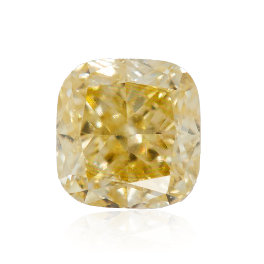 0.19 Carat Fancy Yellow Square Cushion Diamond