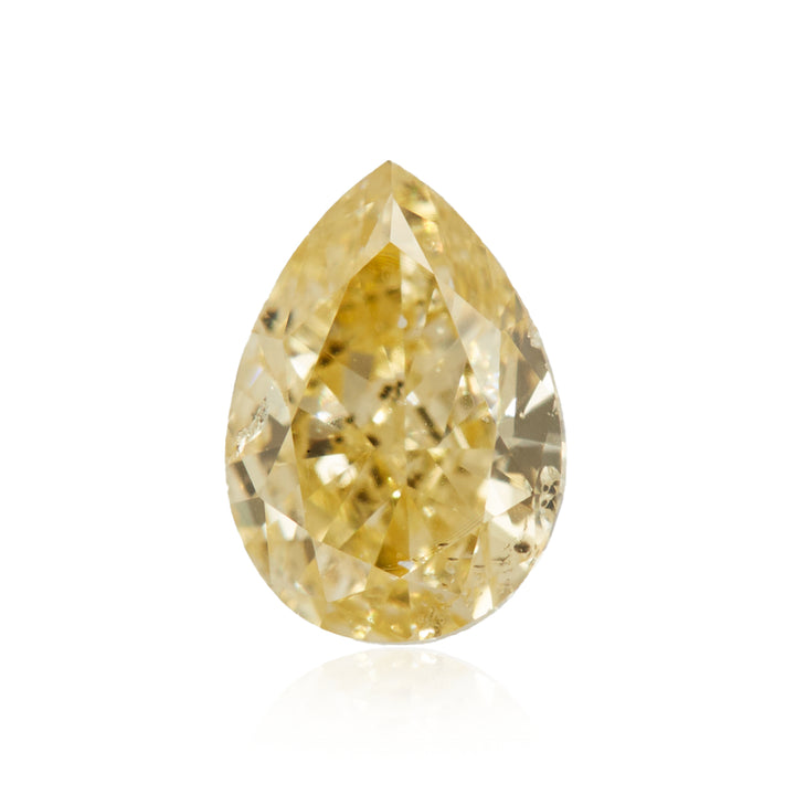 0.28 Carat Fancy Yellow Pear Diamond