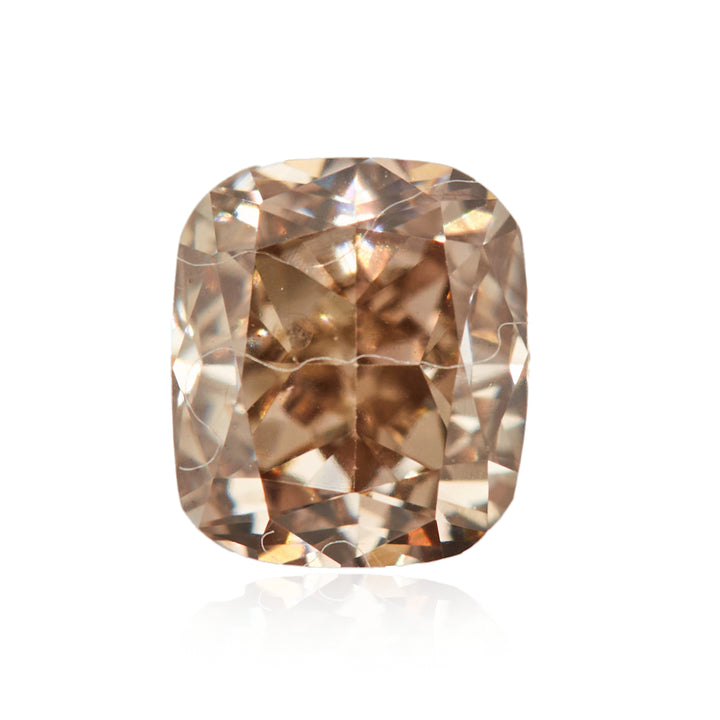 0.31 Carat Fancy Light Brown Cushion Diamond