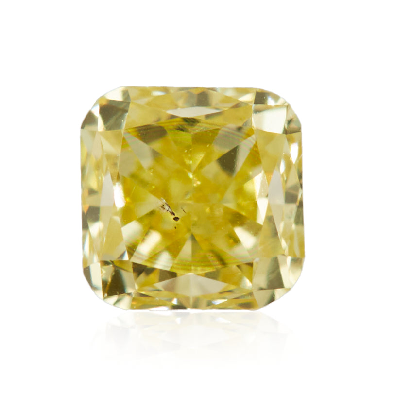 0.20 Carat Fancy Intense Yellow Cushion Diamond