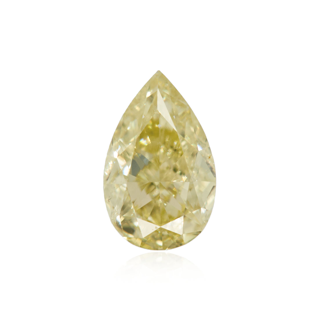 0.35 Carat Fancy Light Yellow Pear Diamond