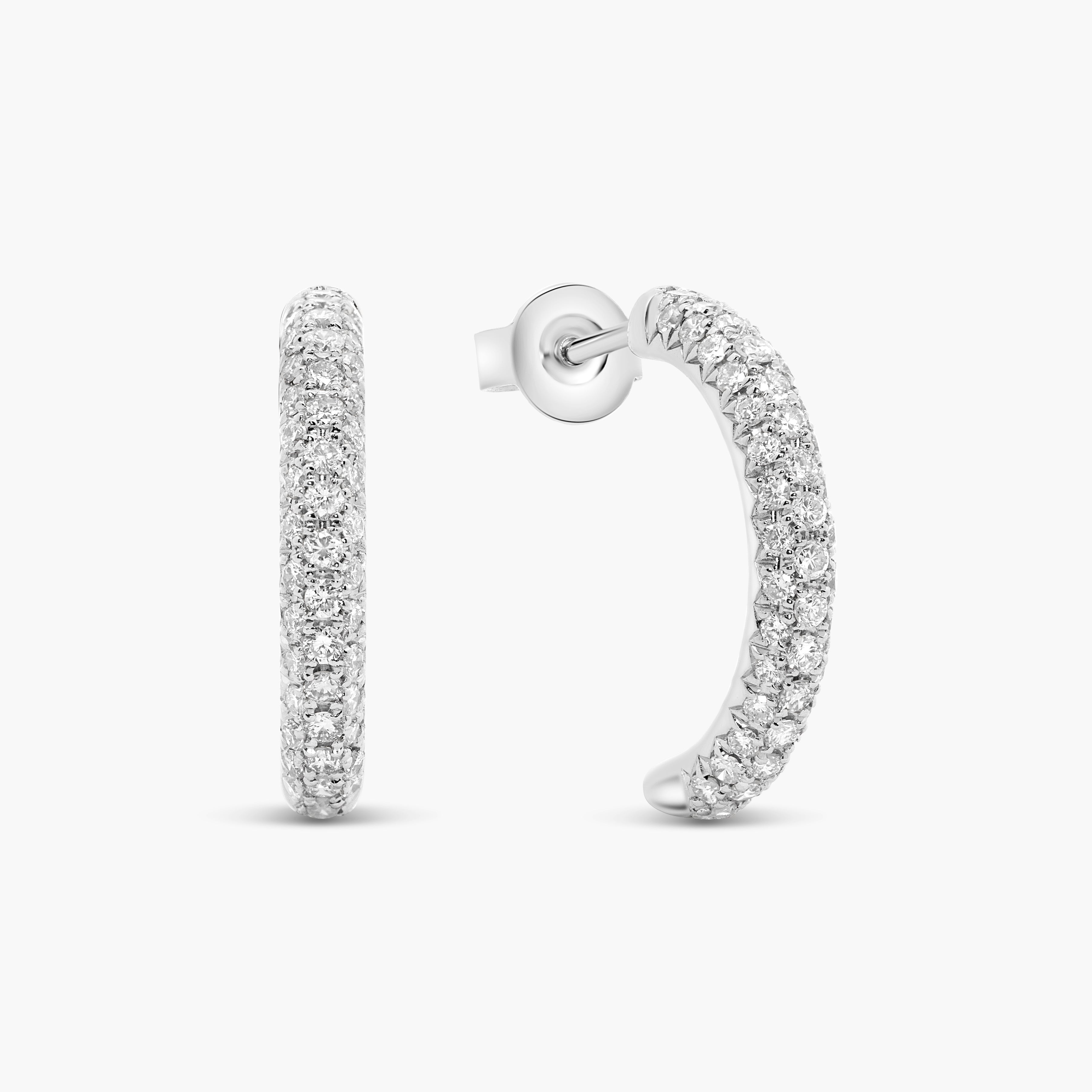 Neteria Diamond Hoop Earrings