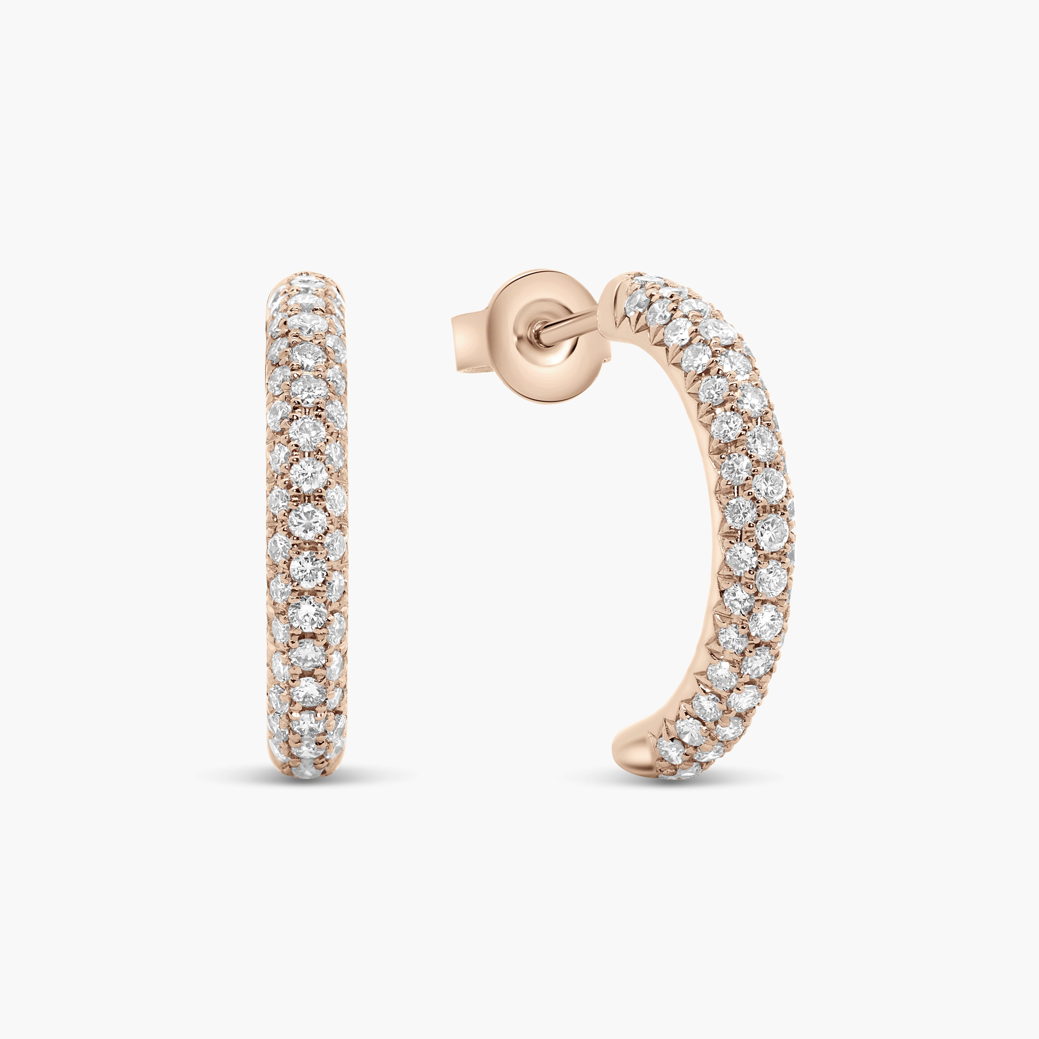 Neteria Diamond Hoop Earrings