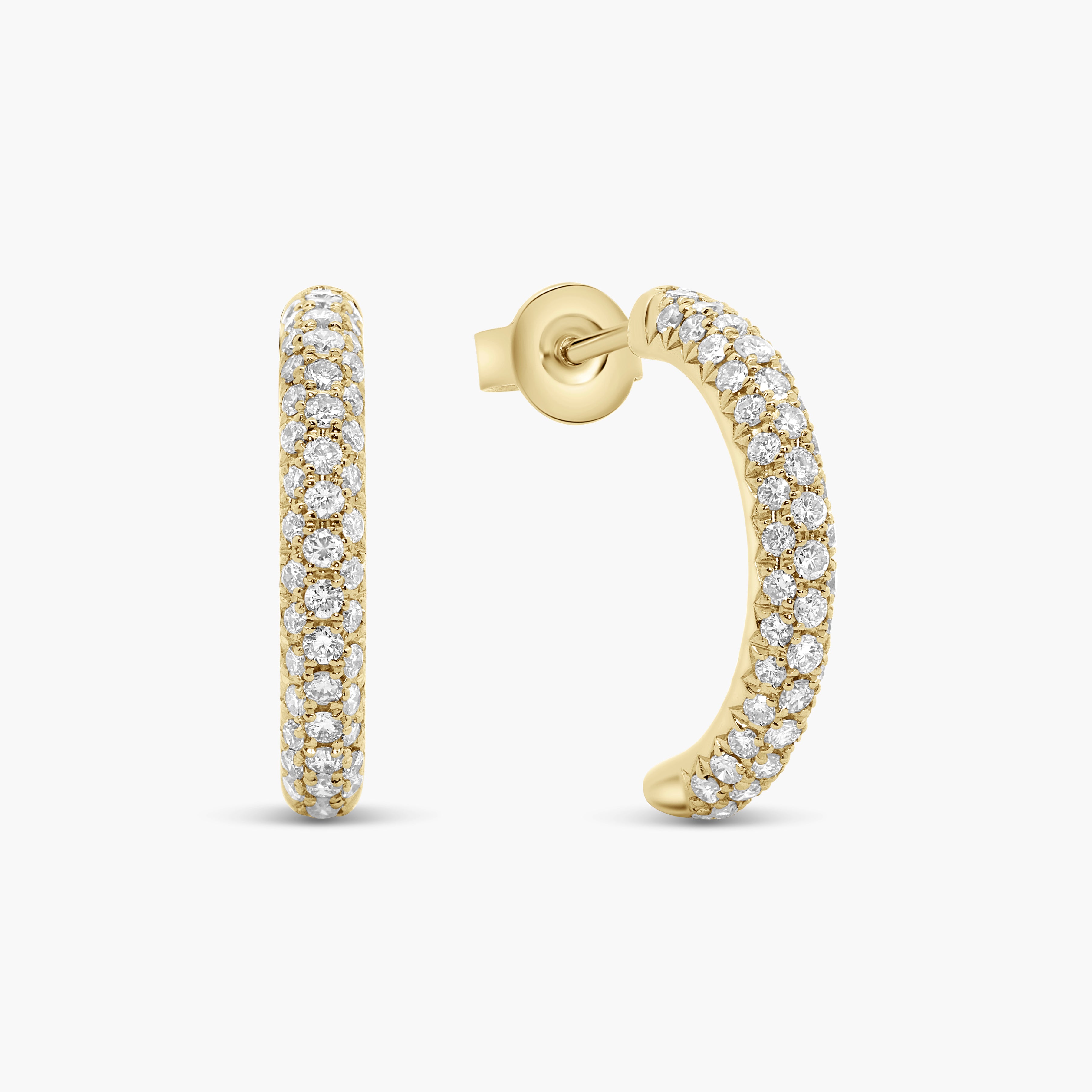 Neteria Diamond Hoop Earrings