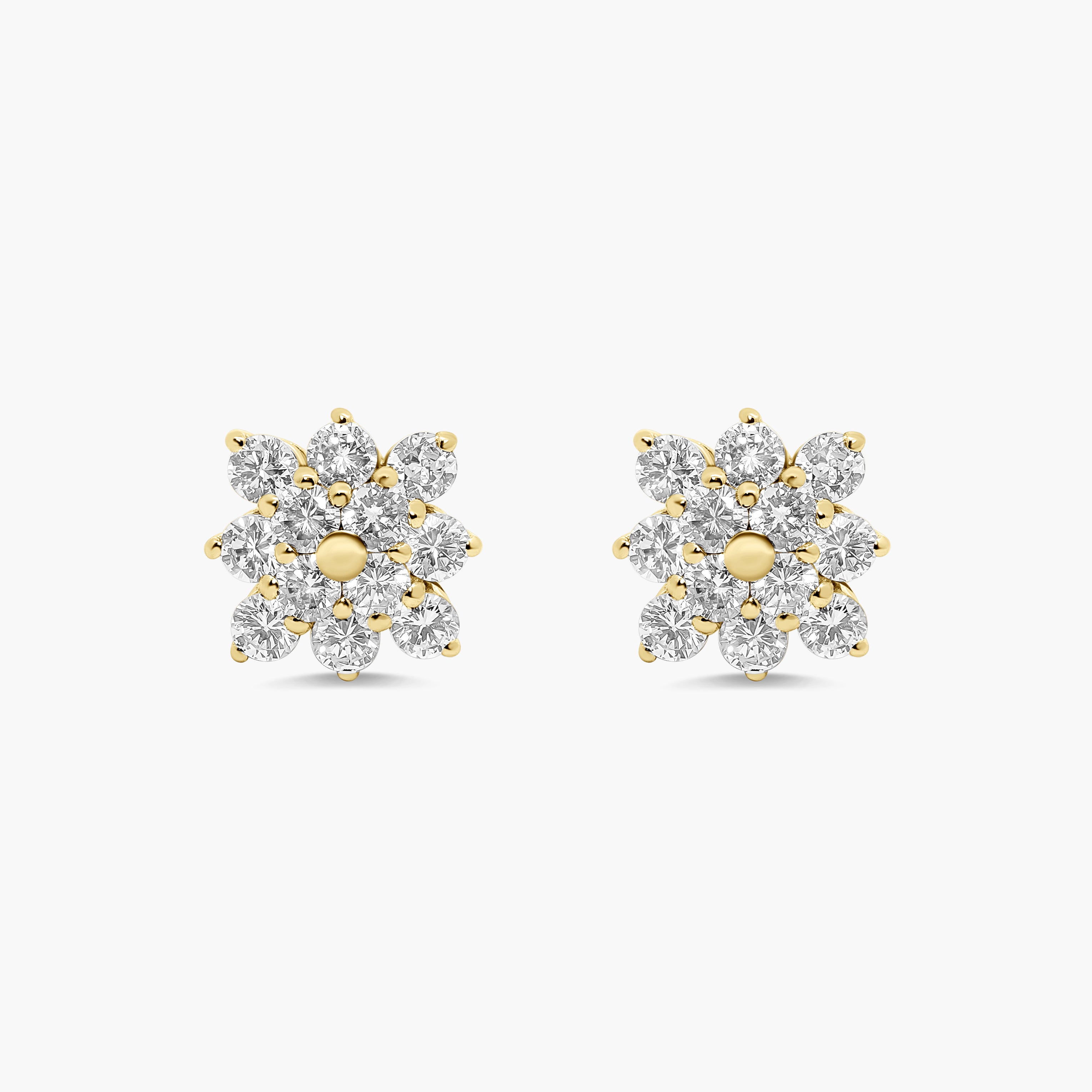 Lara Diamond Flower Earrings
