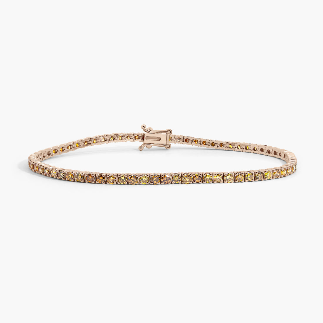 Malo Bracelet - Natural Vivid Orange Diamonds