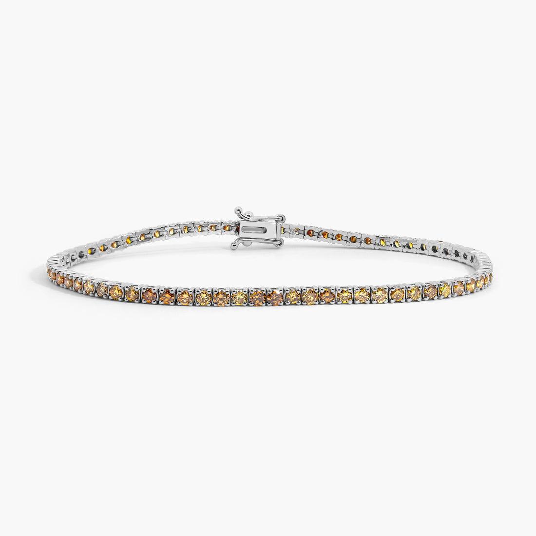 Malo Bracelet - Natural Vivid Orange Diamonds