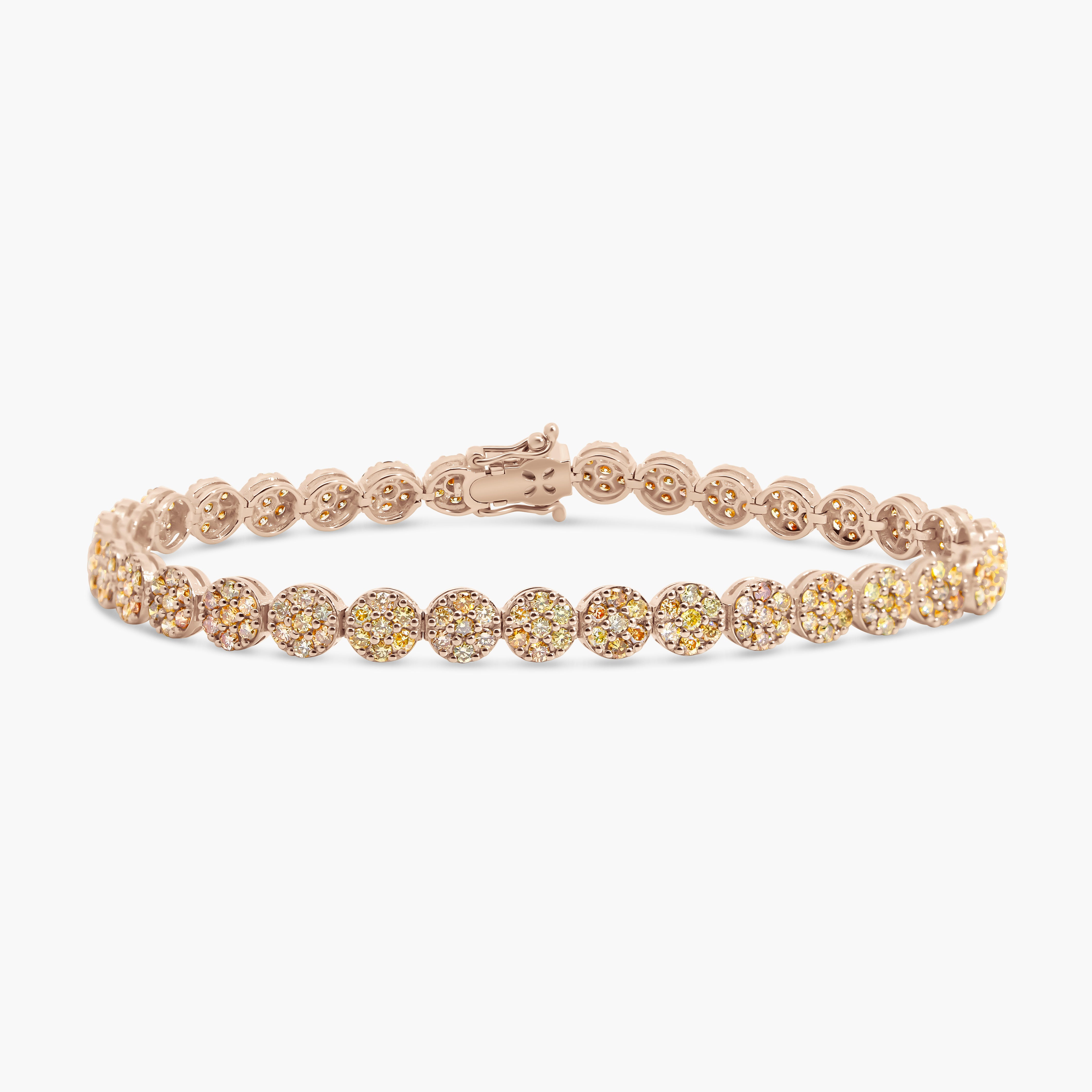 Luna Bracelet – Natural Mix Color Diamonds