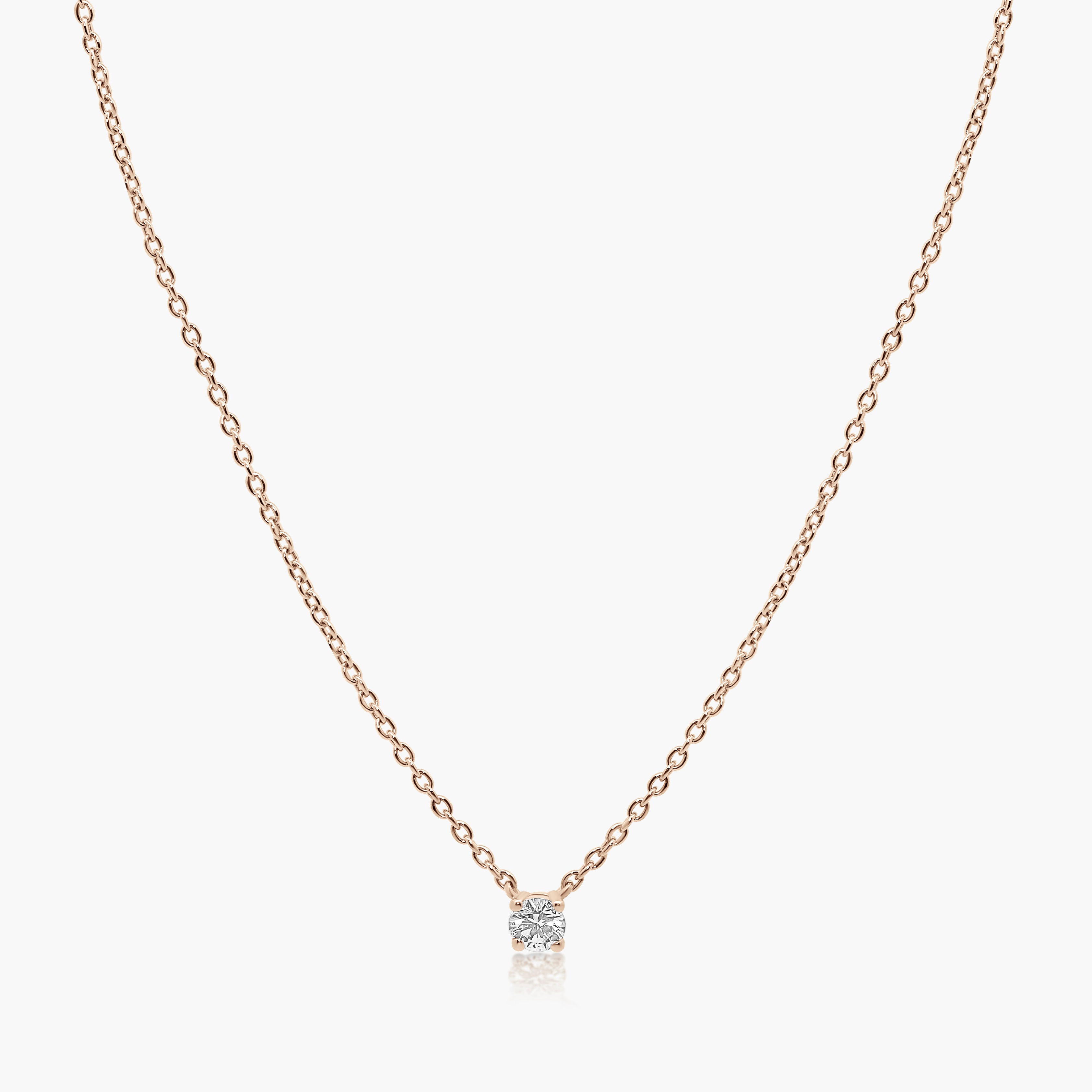 Mareli Diamond Solitaire Pendant Necklace