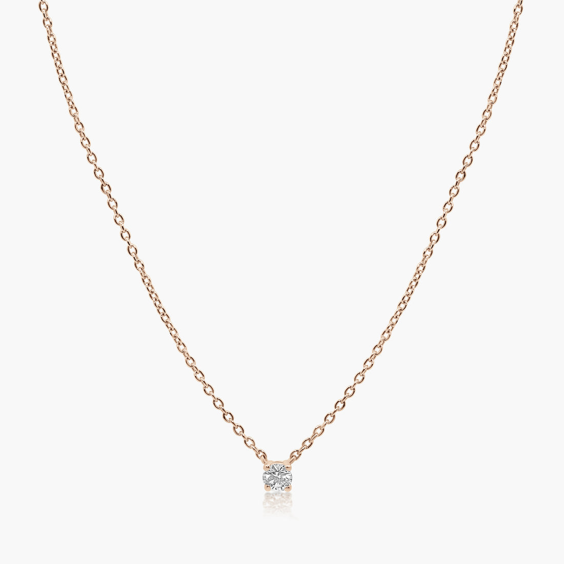 Mareli Diamond Solitaire Pendant Necklace