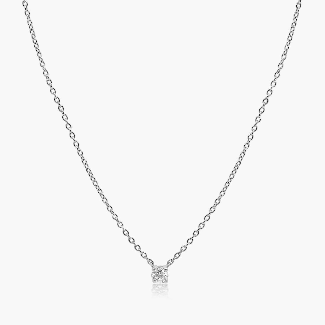 Mareli Diamond Solitaire Pendant Necklace