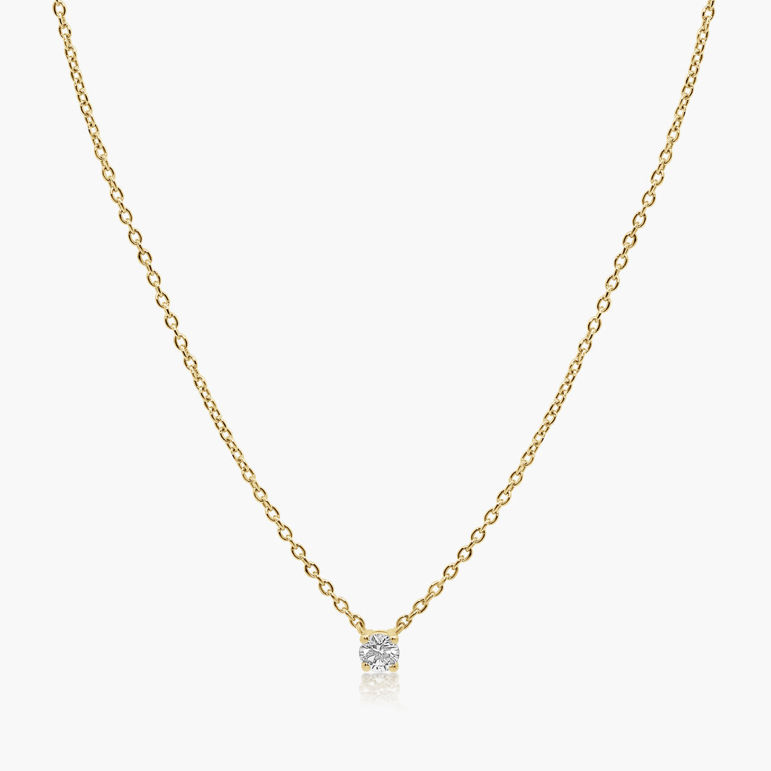 Mareli Diamond Solitaire Pendant Necklace