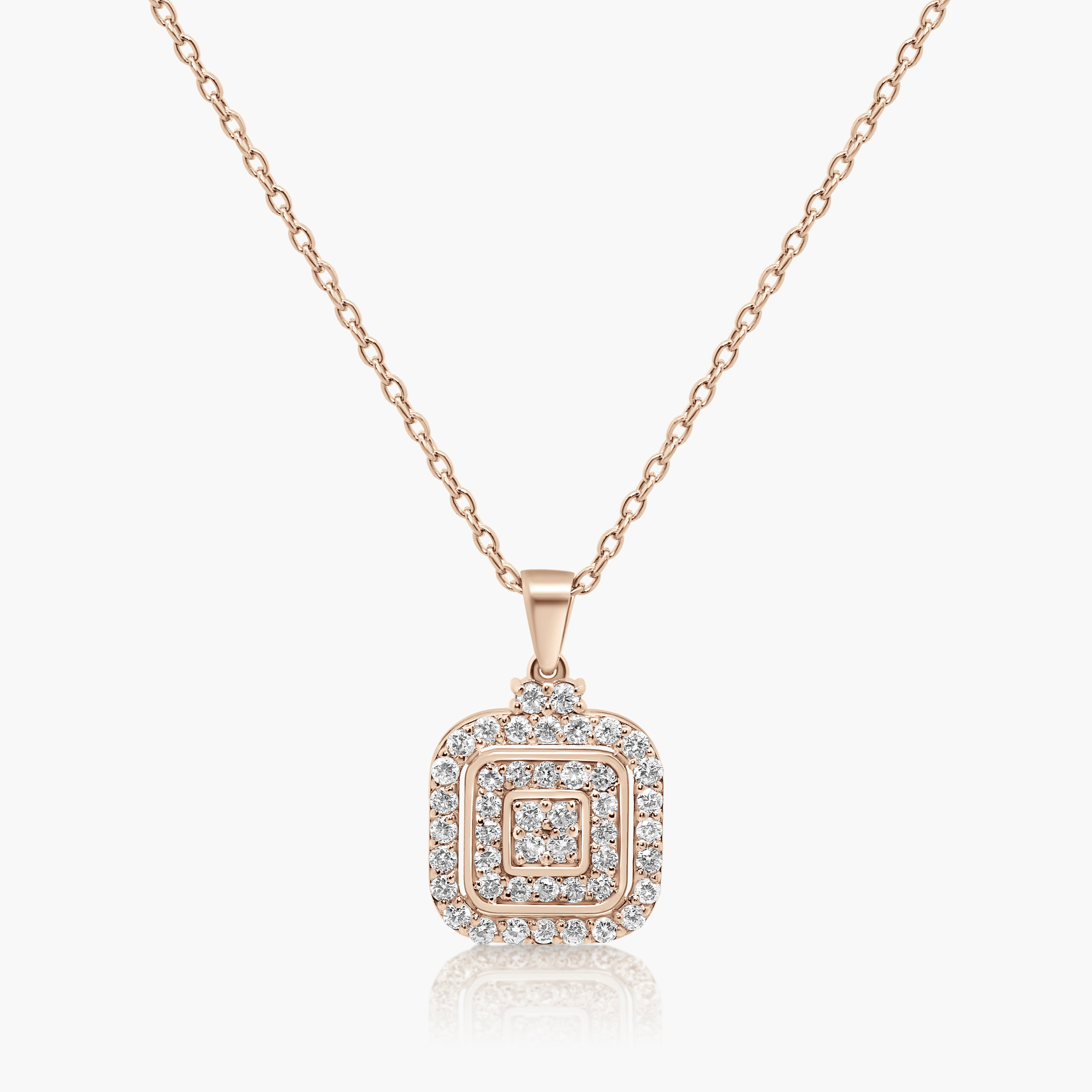 Culin Diamond Cluster Halo Pendant