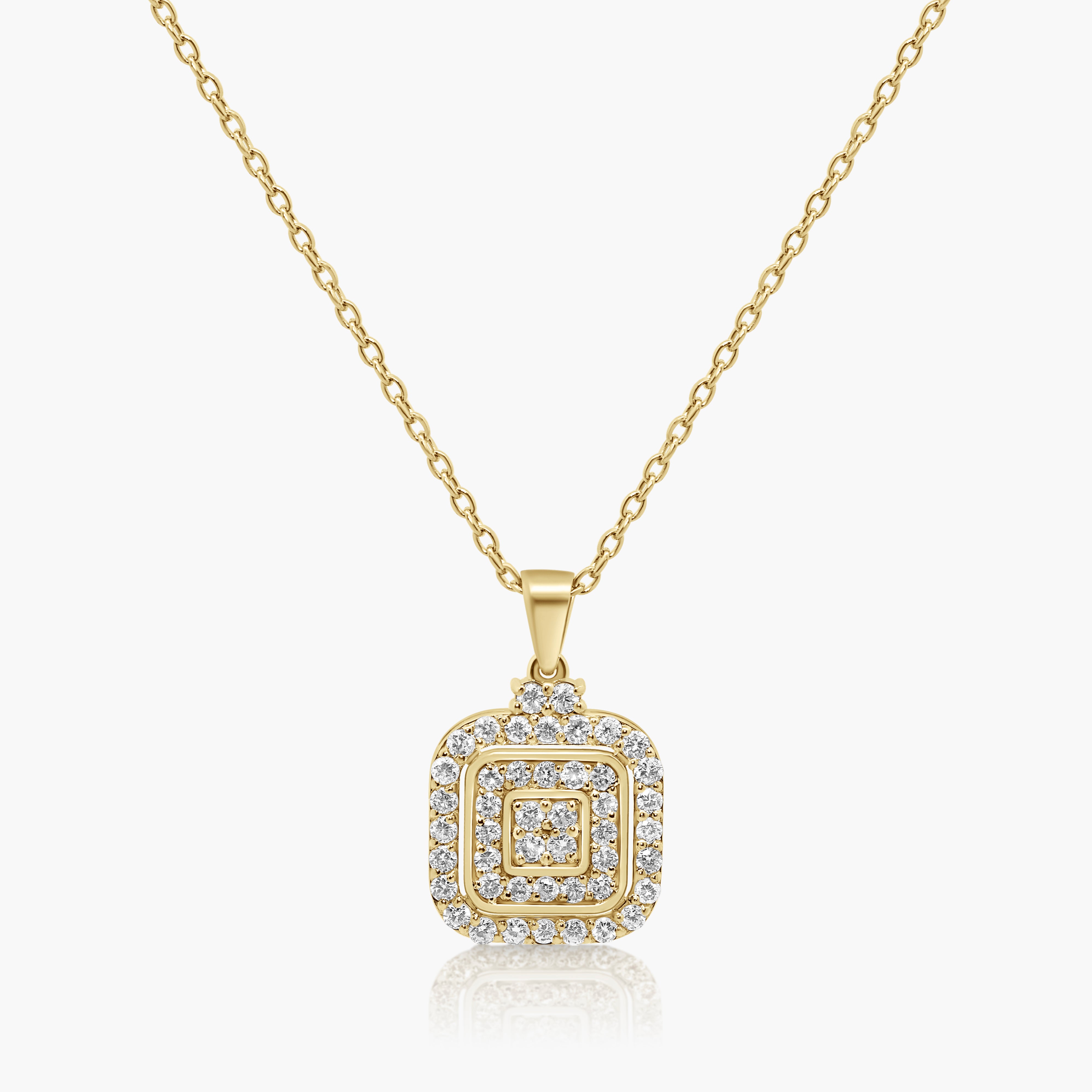 Culin Diamond Cluster Halo Pendant
