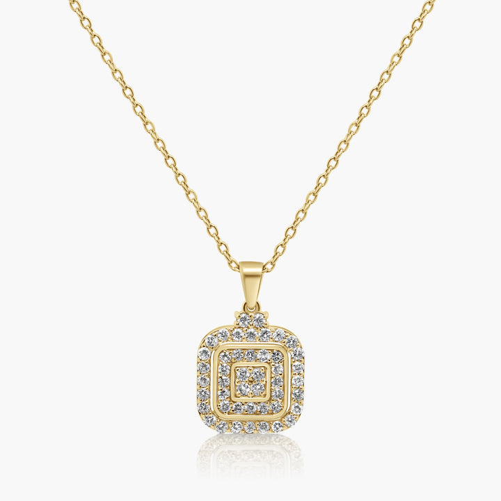 Culin Diamond Cluster Halo Pendant