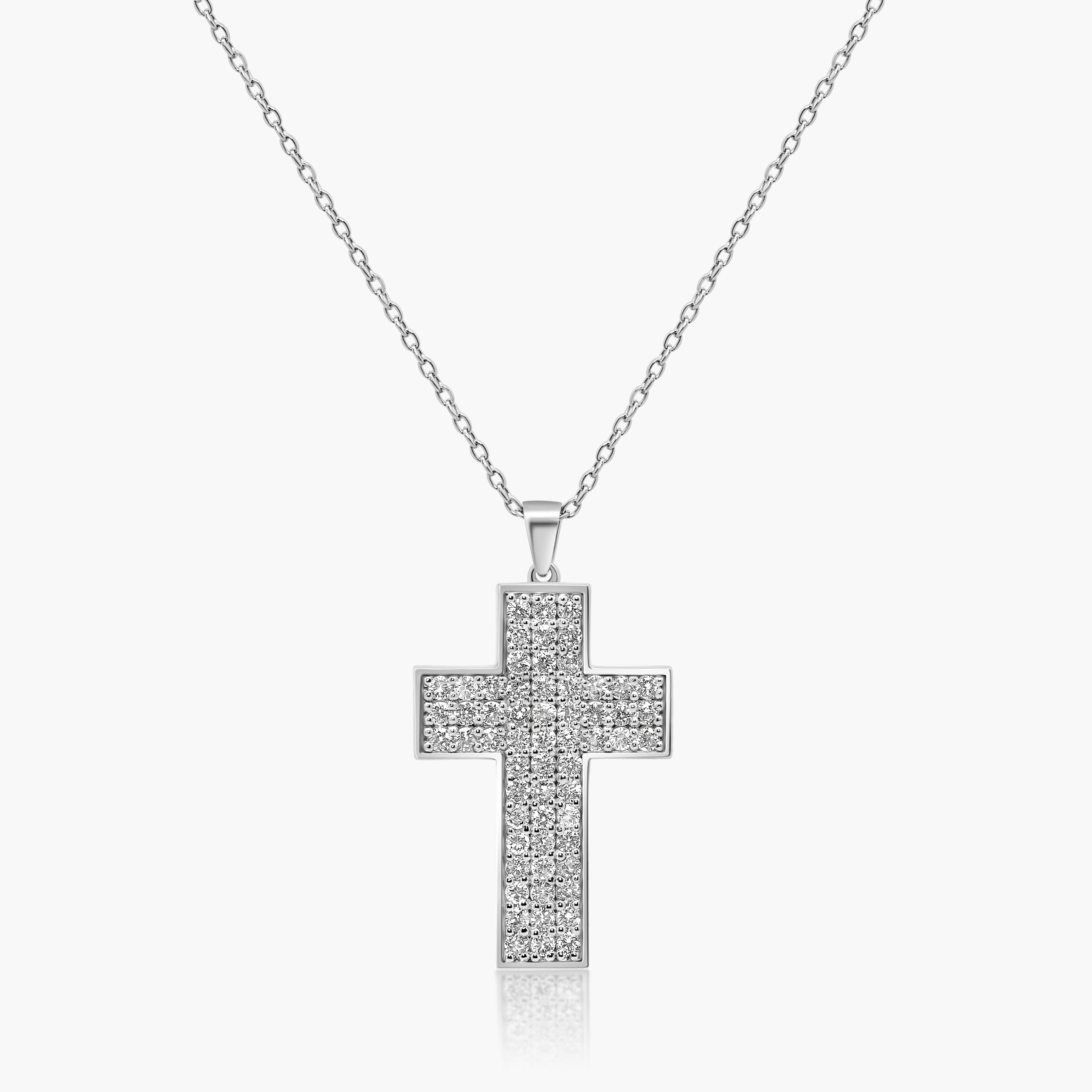Mari Diamond Cross Pendant