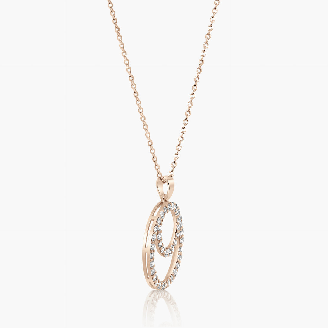 Bale Spiral Diamond Pendant