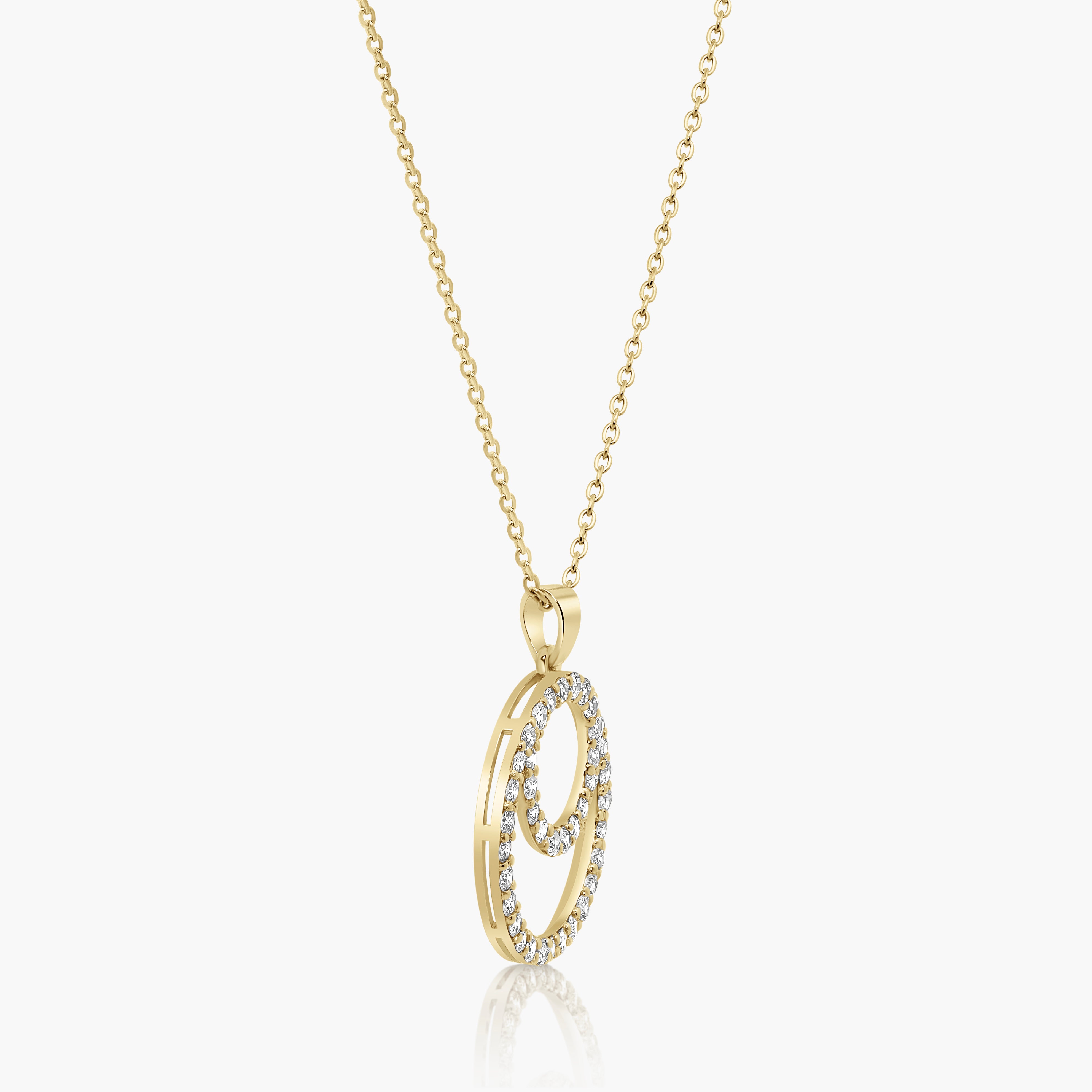 Bale Spiral Diamond Pendant