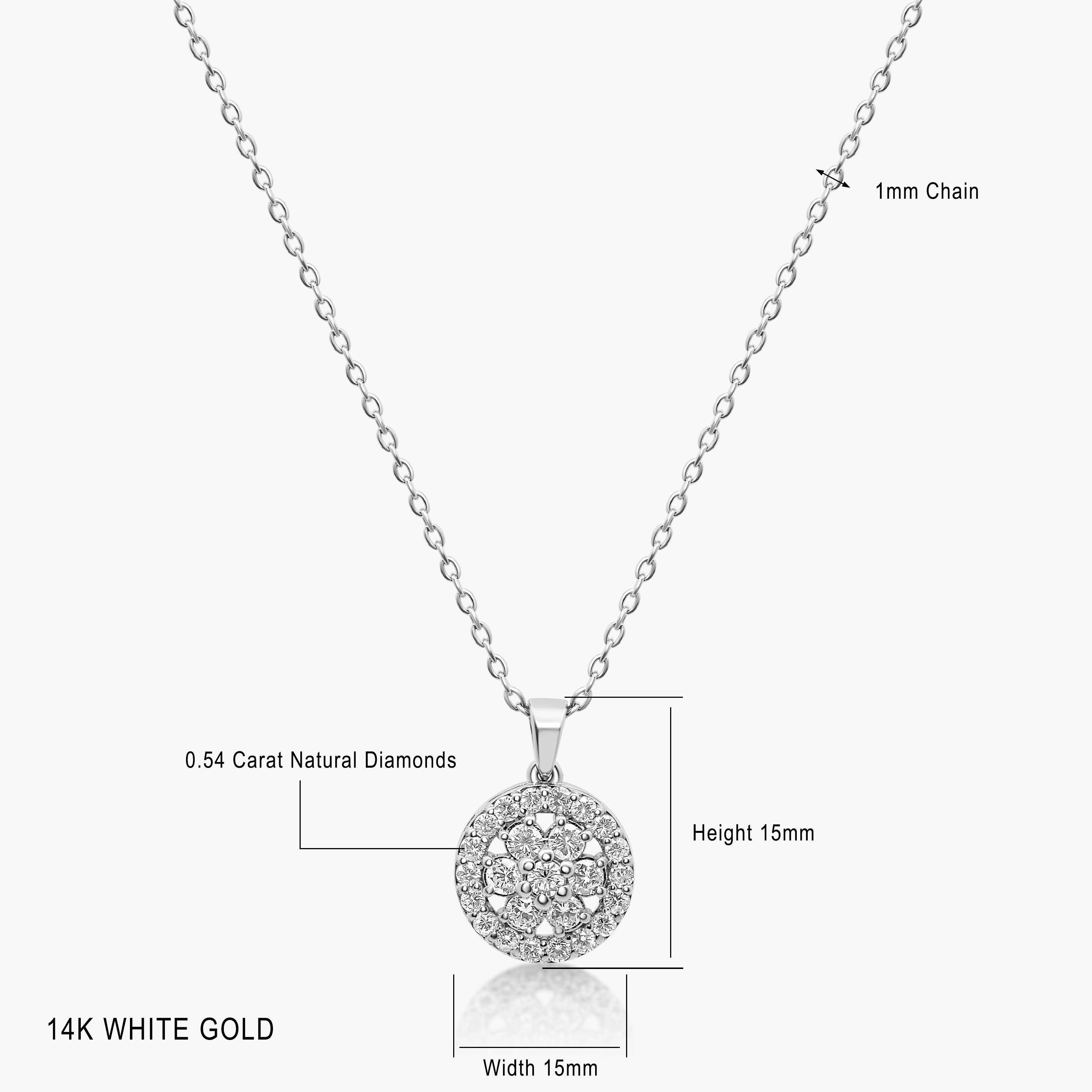 Oceane Diamond Cluster Pendant