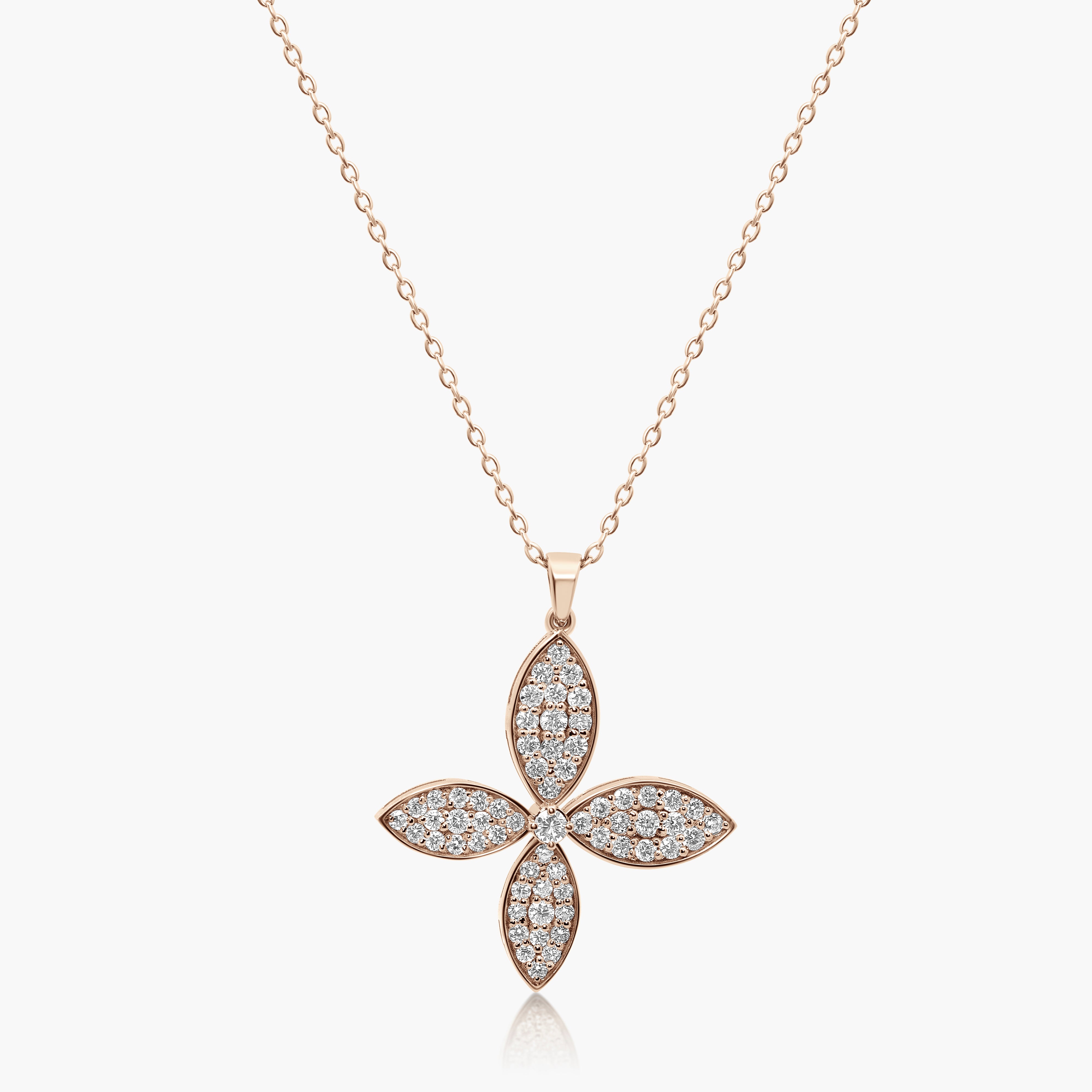 Neriese Diamond Flower Pendant
