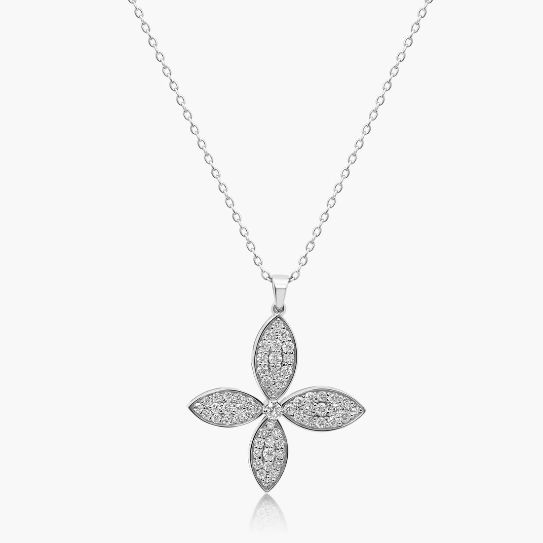 Neriese Diamond Flower Pendant