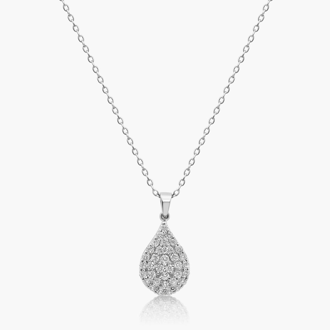 Viole Diamond Teardrop Pendant