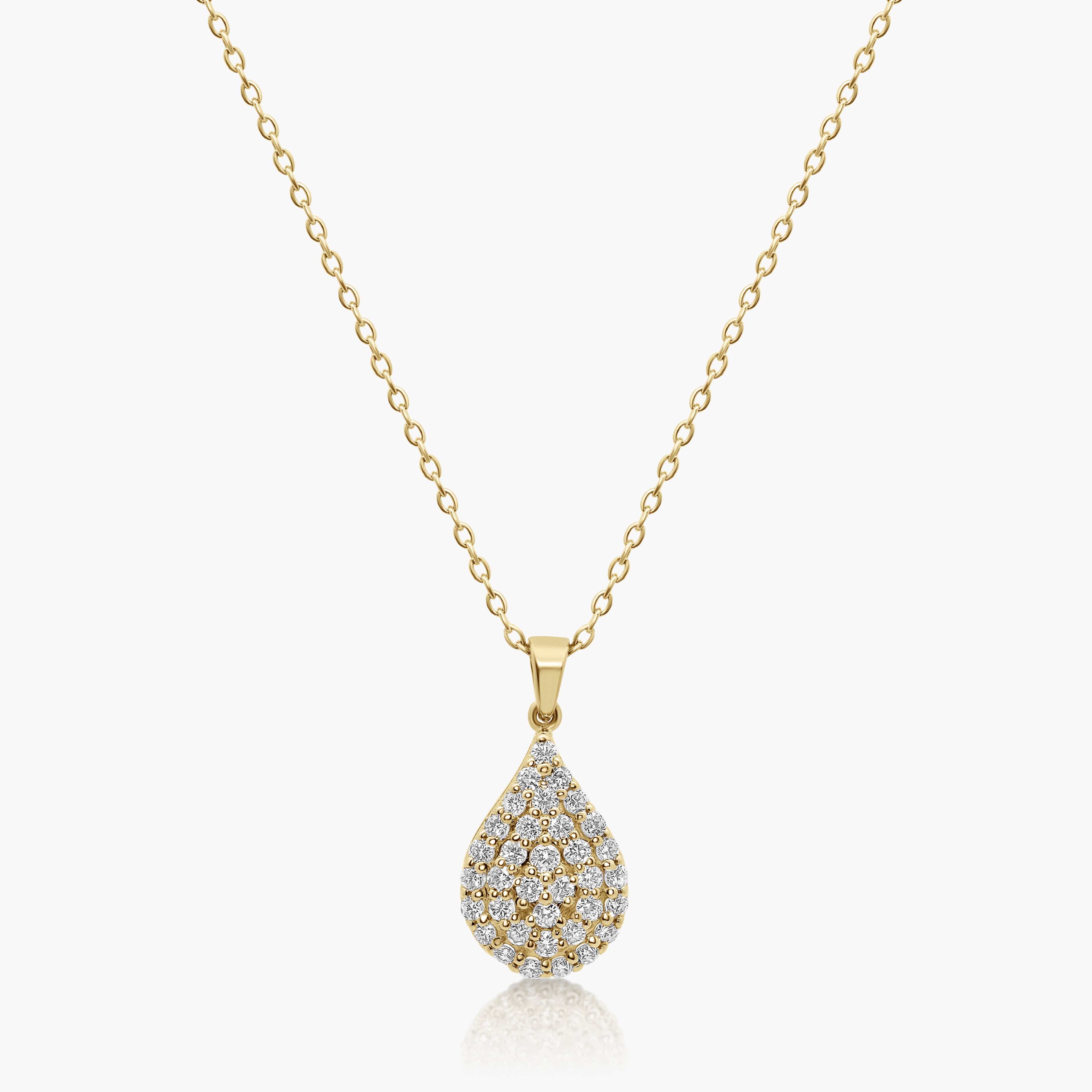 Viole Diamond Teardrop Pendant
