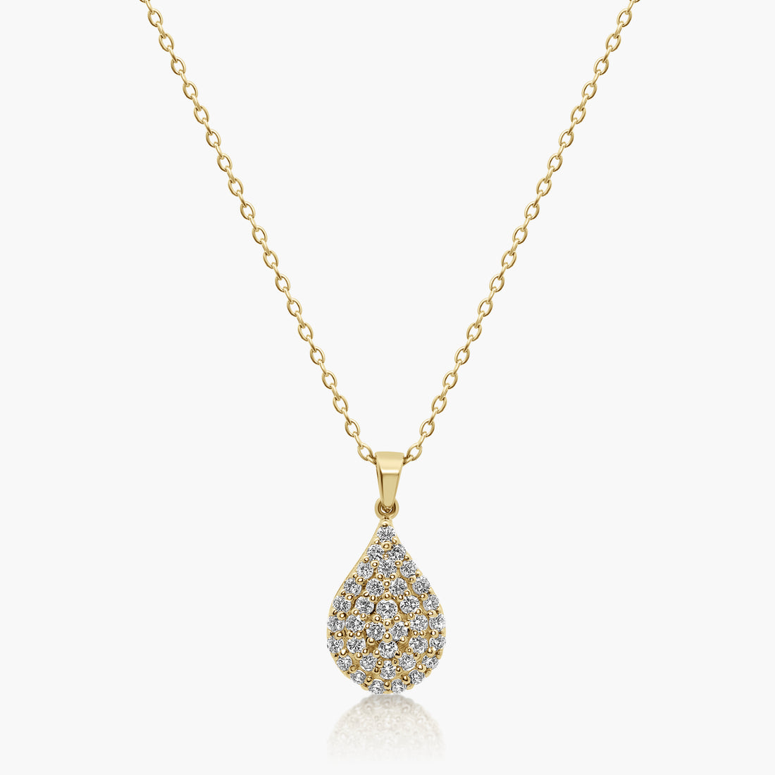 Viole Diamond Teardrop Pendant