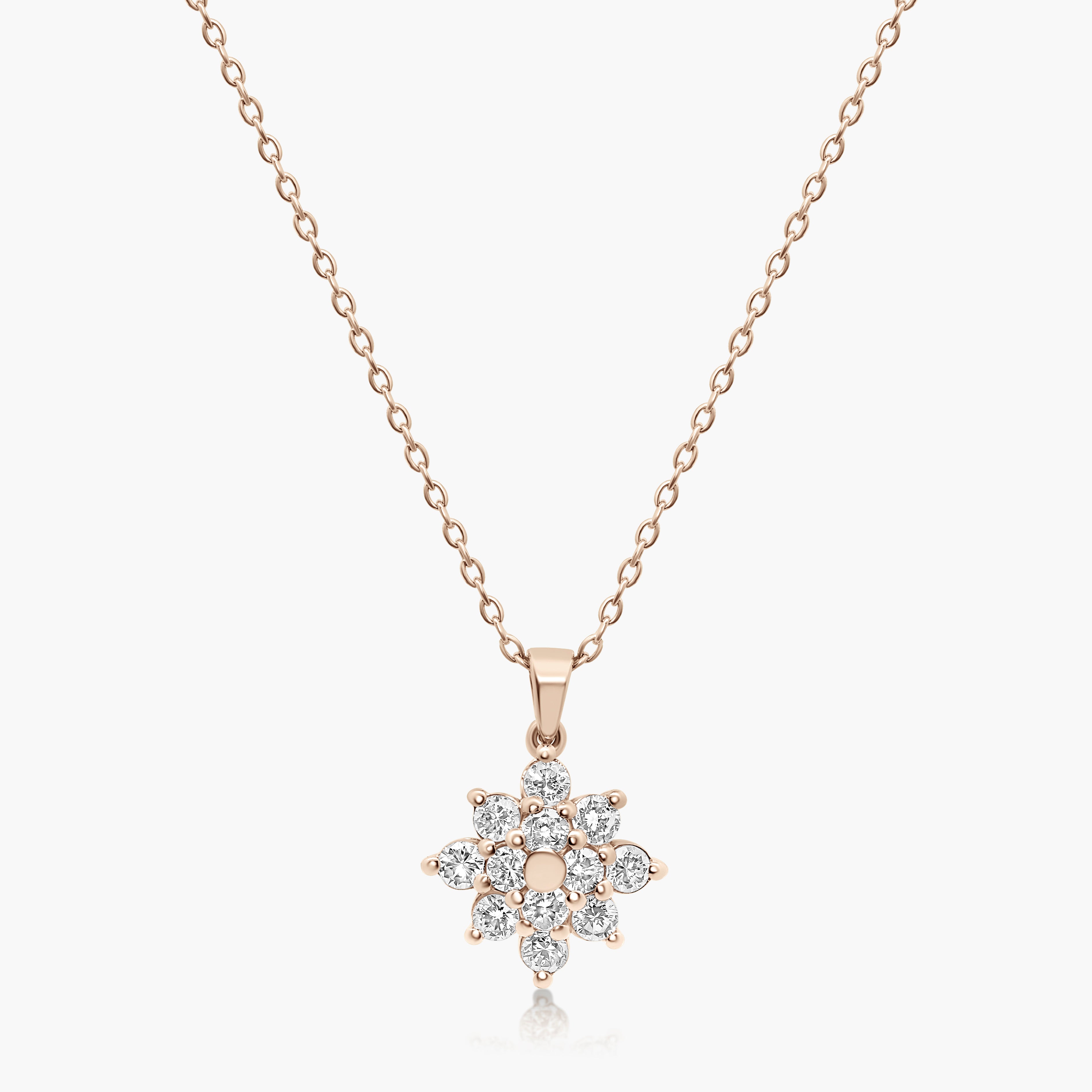 Lara Diamond Flower Pendant