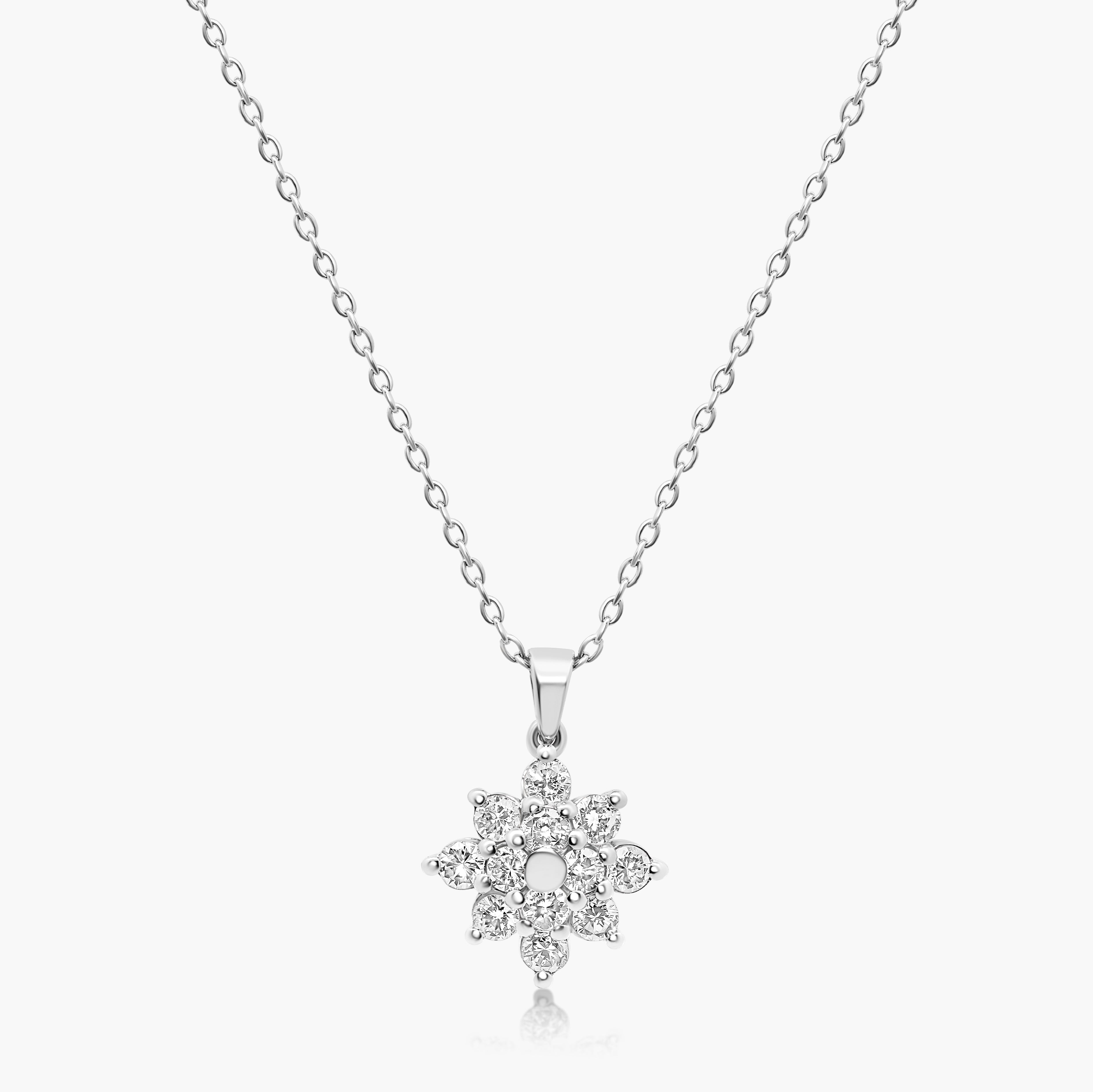 Lara Diamond Flower Pendant
