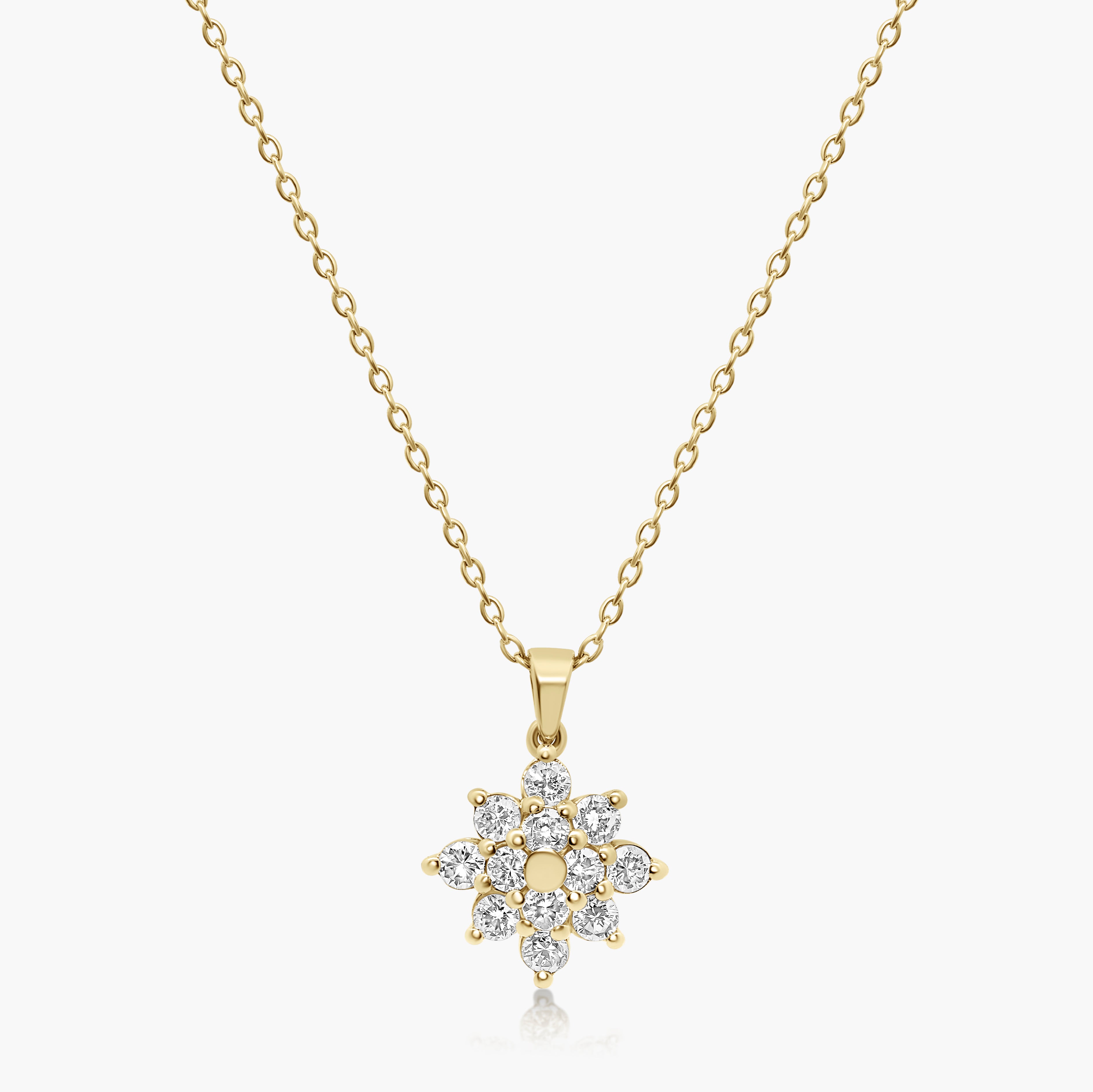 Lara Diamond Flower Pendant