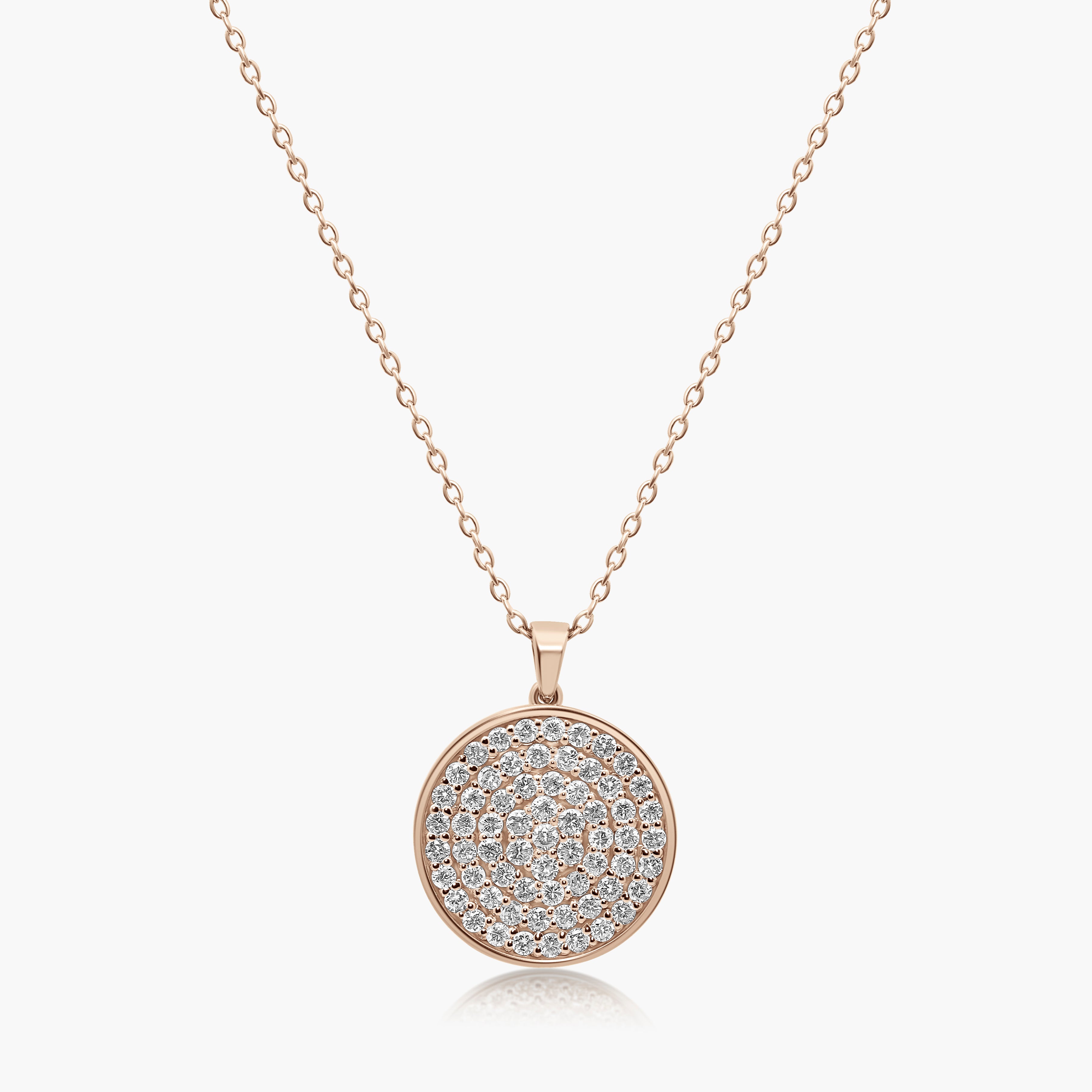 Lila Diamond Pavé Circle Pendant